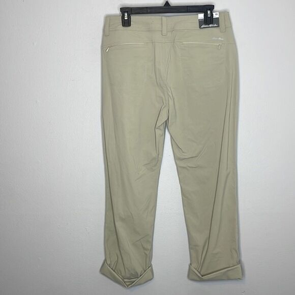 Eddie Bauer Women's Beige Slightly Curvy Straight Leg Pants Size 10 NWT - Picture 3 of 6